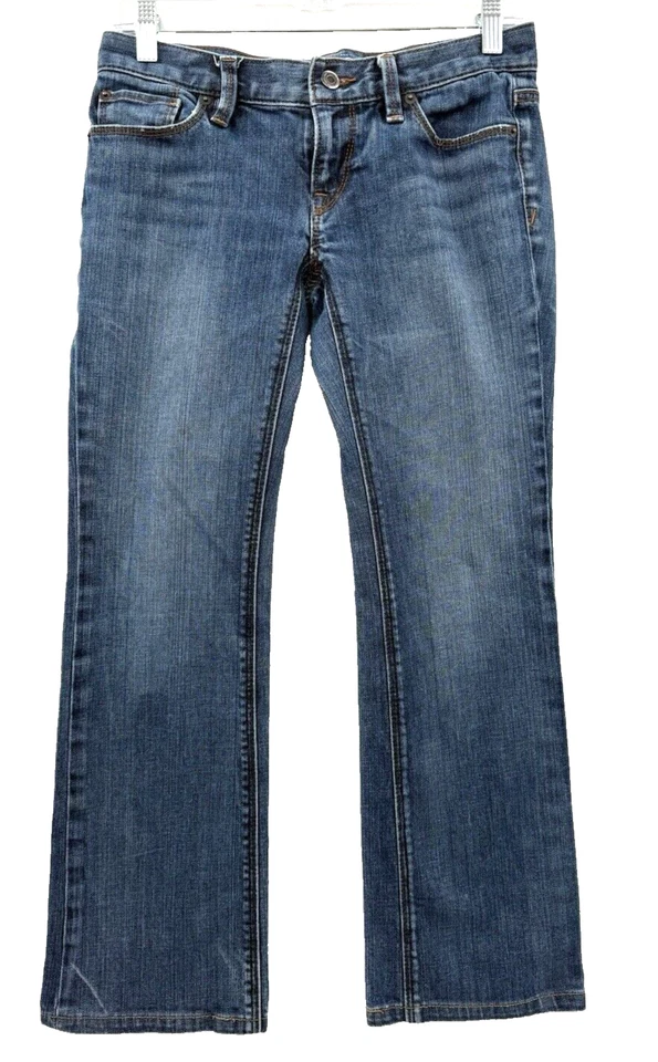 ANN TAYLOR LOFT Modern Boot Fit Stone Wash Blue Denim Jeans Women's Sz 4P PreOwn - Image 1 of 4