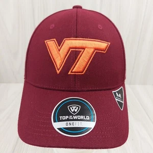 Virginia Tech Hokies Hat Cap Top of the World Memory Fit OSFM Football Sports - Picture 1 of 9