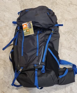 Ozark Trail 65 Liter Hiking Pack -Black/ Blue - w/ Rainfly. - Picture 1 of 5