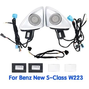 4D Rotation Speaker Tweeter Set for Mercedes Benz W223 S Class 64 colors 2021+ - Picture 1 of 24