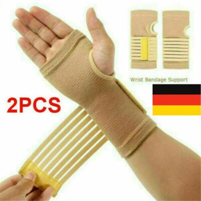 Handgelenk Karpaltunnel Bandage Karpaltunnelsyndrom Schiene Schutz links+rechts - Image 1 of 4