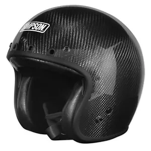 Simpson Motorcycle Chopper Helmet - Carbon Fiber - XL - Picture 1 of 5