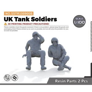 Soldado Modelo SSTR100900B 1/100 Llamas de Guerra FOW 15mm Miniatura Reino Unido Tanque Soldado - Imagen 1 de 4