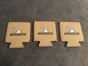 Michelin Mann/Reifen seltenes Set mit 3 Sackleinen Cozy’s für frostige Getränke (Dosen) kostenloser Versand - Bild 1 von 6