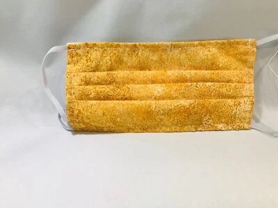 POCKET Dual Layer Face Mask Gold & YELLOW OMBRE FAUX glitter sparkle  Society6  - Image 1 of 4