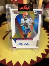 2023 Leaf Vivid Football Anthony Richardson RC Auto Pre-Production Proof 1/1