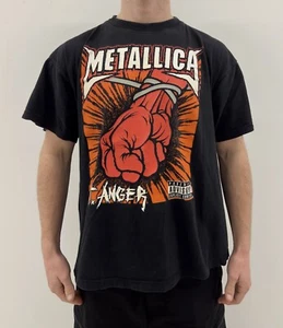 VINTAGE METALLICA 2003 STANGER EUROPEAN TOUR SHIRT TEE BAND - Picture 1 of 12