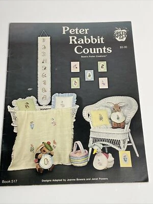 Green Apple Book 517 Peter Rabbi Counts - Cross Stitch Pattern - Image 1 of 4