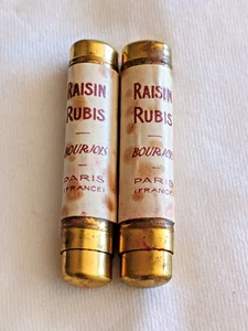 Vintage 1930's Raisin Rubris Bourjois Paris Lipstick x 2 - Unused - Picture 1 of 9