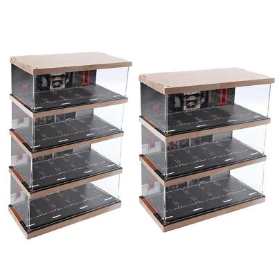 1/64 Model Car Display Case Desktop Decor per Model Car Collectible Toy Cars - Immagine 1 di 2