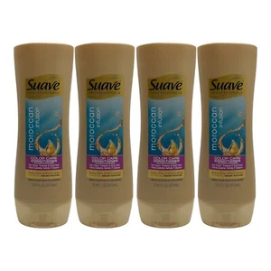 4 Pk Suave Moroccan Infusion Color Treated Care Conditioner 12.6 oz Shine Smooth - Picture 1 of 6