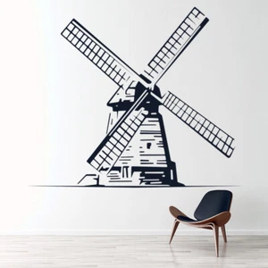 Windmill Dutch Windmill Wall Sticker WS-17851 - Picture 1 of 11