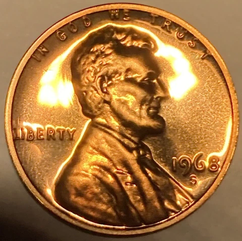 GEM PROOF 1968-S Lincoln Memorial Cent San Francisco Mint BUY MORE & SAVE MORE ! Cover