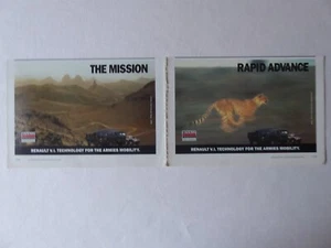 6/1990 PUB RENAULT VEHICULES INDUSTRIELS CAMION MILITAIRE TRUCK GUEPARD AD - Imagen 1 de 1