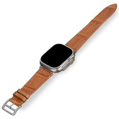Correa de reloj de cuero para Apple Watch, correa para Apple Watch regalo para hombre Foto 1 de 4