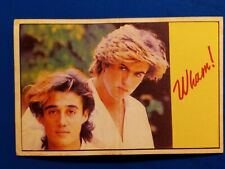 1984 ROCK STAMP WHAM GEORGE MICHAEL ROOKIE BAND GROUP MUSIC POP CARD STICKER 