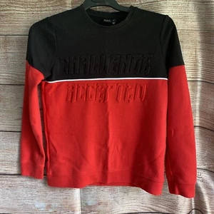 Ideology Jumper ~ Size L Boys (12-14 years) ~ Raised Print 'Challenge Accepted' - Picture 1 of 8