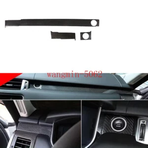 Real Carbon Fiber Dashboard Panel Trim Cover For  Range Rover Sport 2014-2022 - Picture 1 of 20