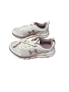Under Armour Women's Charged Assert 9 Running Shoe White/White/Mauve Pink - Picture 1 of 7