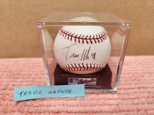 Travis Hafner AUTOGRAPHED Baseball ROMLB Cleveland Indians w/ "48" Inscription - Picture 1 of 2