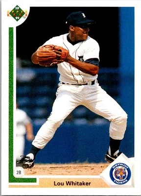 Lou Whitaker 1991 Upper Deck #367c Detroit Tigers - Image 1 of 2