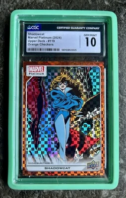 2023 Marvel Platinum SHADOWCAT /33 Orange Checkers CGC 10!! Pop 1! - Image 1 of 2