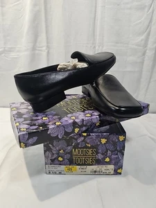 Zapato sin cordones MOOTSIES-TOOTSIES para mujer talla 8,1/2 cuero negro cómodo-KOHL'S - Imagen 1 de 8