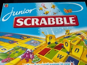 Junior Scrabble Board Game Mattel Boxed Complete With Instructions Vgc Gift Idea - Picture 1 of 8