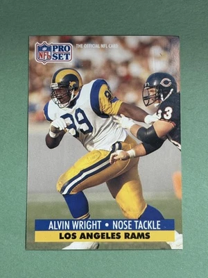 Alvin Wright 1991 Pro Set Los Angeles Rams #206 BB452 - Image 1 of 2