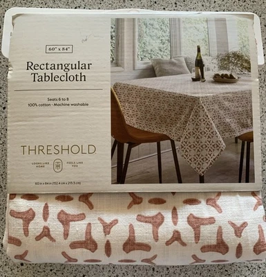 Threshold Rectangular Tablecloth 60 X 84 New - Image 1 of 3