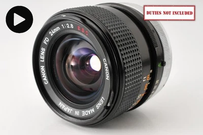[Exc+4]  Canon FD 24mm f/2.8 s.s.c. SSC Wide Angle MF Lens From JAPAN #683 - Image 1 of 4