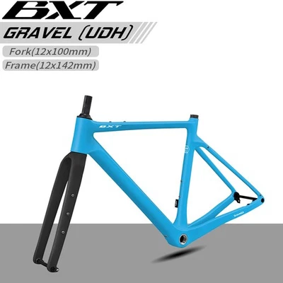 BXT 27.5er UDH Gravel Fahrradrahmen 700*45C Scheibenbremse Straße Frameset  BSA - Bild 1 von 4