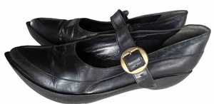Robert Clergerie platform mary jane Wedge Point Toe Black - Picture 1 of 12