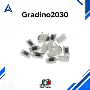 10x Pulsanti Tattili SMD 3x6x3.5mm Micro Switch per Arduino PCB Elettronica - Foto 1 di 2