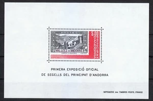 Andorra, French admin. 1982 MNH Mi Block 1 Sc 298 Meritxell Basilica ** - Picture 1 of 2