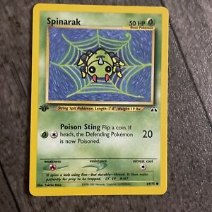 1st Edition Spinarak 64/75 Neo Discovery - Pokemon - NM- Near Mint 1X