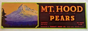 Mt. Etiqueta de caja de marca Hood Pear original - Imagen 1 de 1