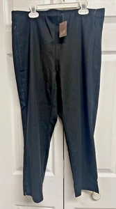 J Jill BLACK Essential Cotton Stretch Pockets Pull On Pants 10P NWT - Picture 1 of 9