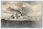 1915 S.M.S Blucher Sunk in Sea Battle Germany WW1 Soldier Mail Postcard