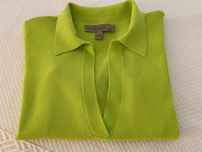 Поло/пуловер/винтажный женский One Girl Who...The Universe Chartreuse размер S  - Изображение 1 из 4