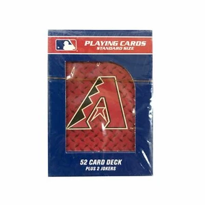 Mazo de cartas de juego del equipo de béisbol Arizona Diamondbacks con licencia oficial - Imagen 1 de 1