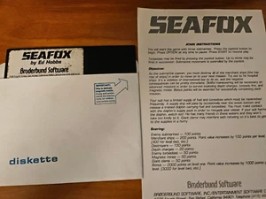 SEAFOX von Broderbund Software für Atari 400 / 800 - Bild 1 von 1