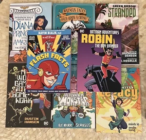 DC Kids Young Adult Comic Books Lot Of 8 - JLA - Batman - Flash - Robin - Picture 1 of 17