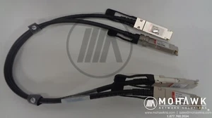 2 Lot FS QSFP-PC005 - 40G QSFP+ DAC SFP+ Twinax Direct Attach Copper Cable 0.5 - Photo 1/1