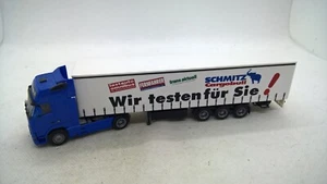 AWM Volvo 08 FH Globetrotter Tautliner semirremolque SCHMITZ Cargobull azul (28) - Imagen 1 de 4