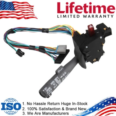 Turn Signal Windshield Wiper Hazard Cruise Switch for Chevy Tahoe S10 GMC C1500 - Imagem 1 de 4