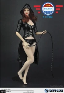 1/6 scale Sexy Leather Windbreaker Set for 12'' Female Figure Doll - Picture 1 of 8