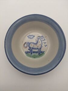 M.A Hadley Pottery 4.5" Berry Dessert Small Bowl Spotted Horse