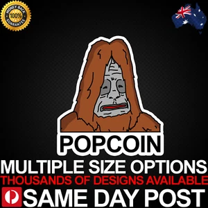 SASSY POPCOIN Vinyl Car Sticker Decal Cheap Big Lez Show Aussie Meme Bogan - Picture 1 of 1