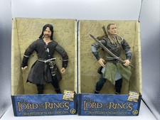 LOT OF (2) - TOYBIZ Lord Rings Return Of The King LOTR Deluxe LEGOLAS & ARAGON